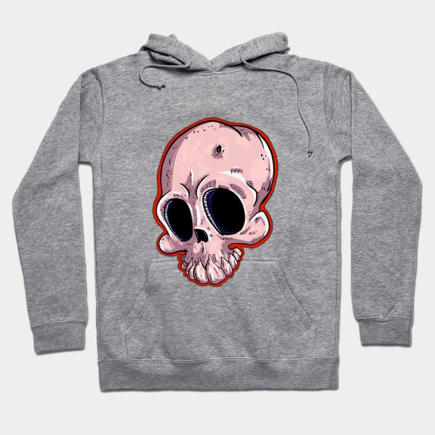 No Eye Skull Guy Hoodie by MSerido